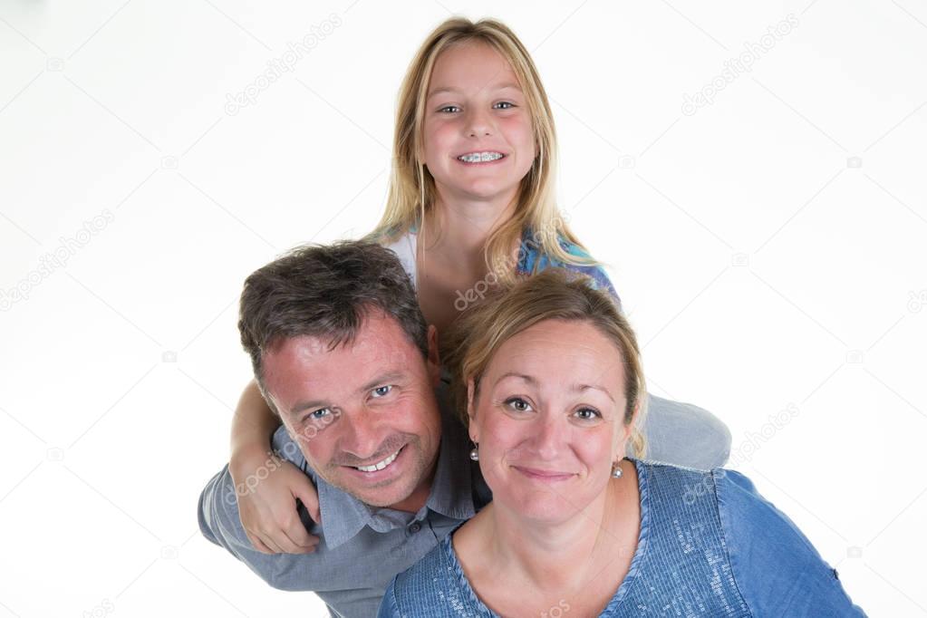 Young Teen Daughter And Dad