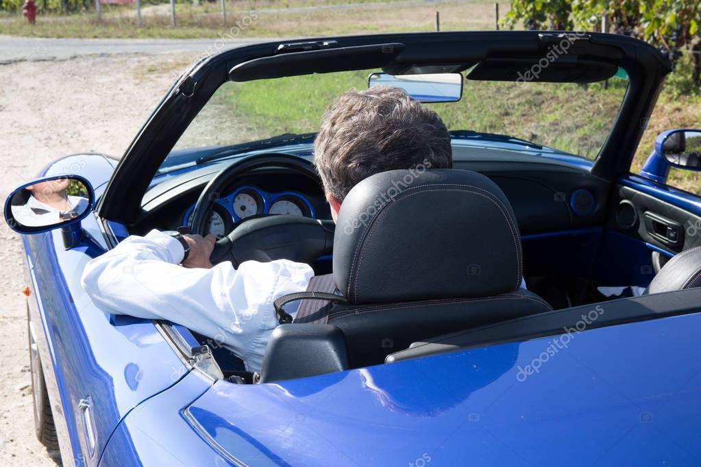 Man Driving In Open Top Car Back View Stock Photo Image By C Oceanprod Man Driving In Open Top Car Back View Stock Photo Image By C Oceanprod