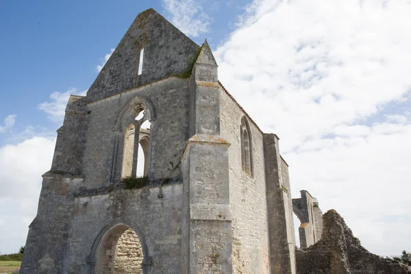 Ancienne abbaye en ruine dans le pays — Photo