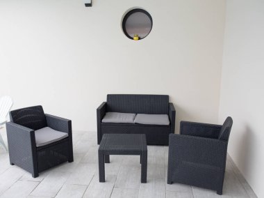 Teras yaz tatil ve dış yemek için