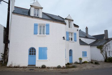Balıkçılar tipik Brittany Fransa'da evi