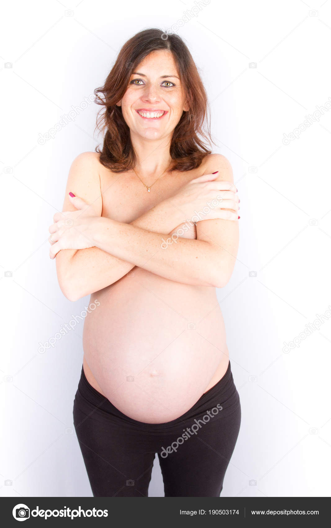 Голые Беременные Женщины Белом Фоне стоковое фото ©OceanProd 190503174