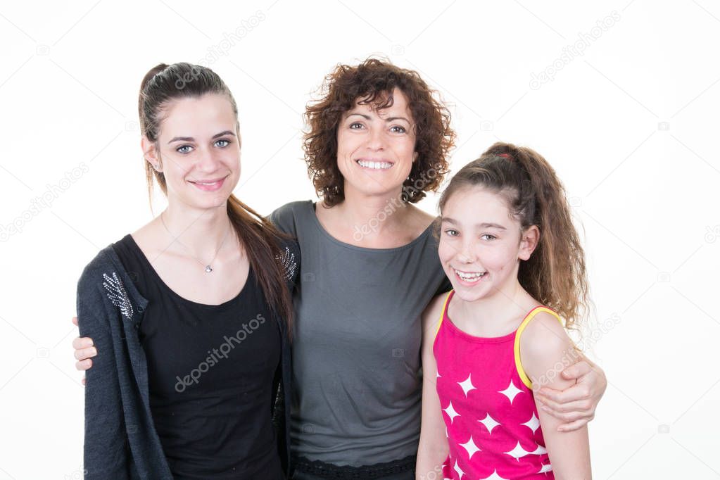 Students handsome mom girl