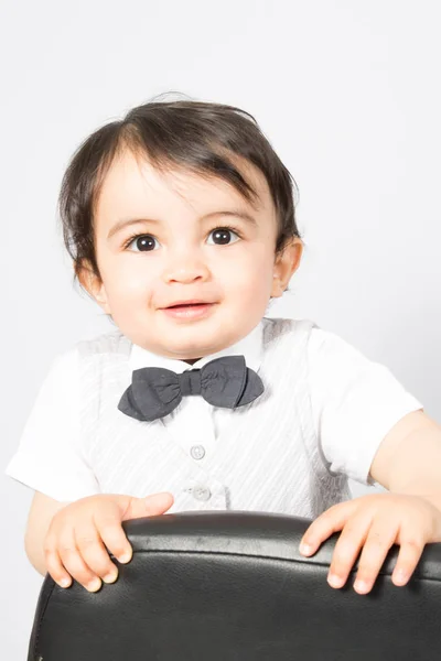 Bonito Jovem Rapaz Como Empresário Conceito Sorriso Feliz — Fotografia de Stock