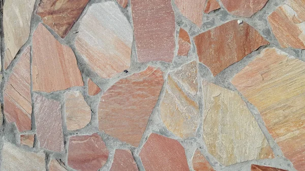 Kamienna Ściana Tekstura Tło Naturalny Kolor Odkryty — Zdjęcie stockowe