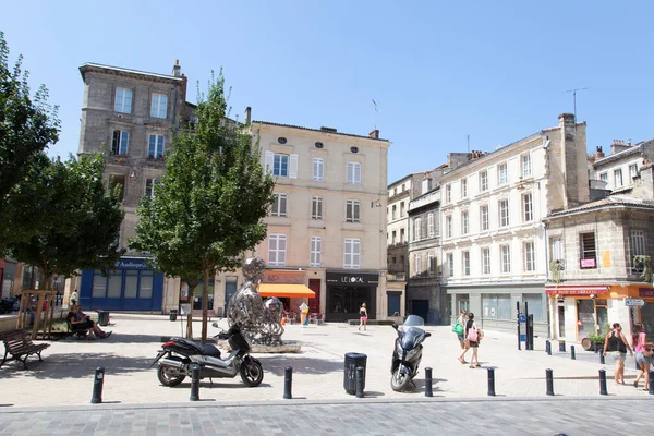 Bordéus Aquitânia França 2019 Centro Antigo Cidade Bordéus Place Saint — Fotografia de Stock