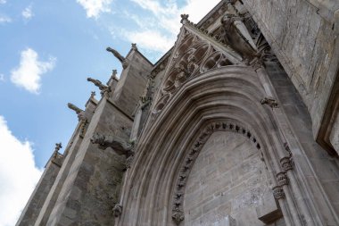 Carcassonne Katedrali Ortaçağ Fransa 'sı
