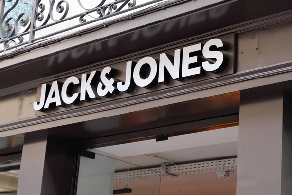 Burdeos Aquitania Francia 2019 Tienda Jack Jones Signo Logo Tienda — Foto de Stock