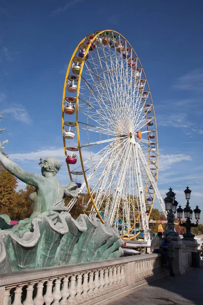 Bordéus Aquitânia França 2019 Bordéus Ferris Wheel Big City Tourist — Fotografia de Stock