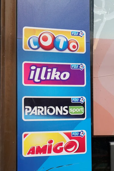 Bordeaux Aquitaine Franciaország 2019 Francia Logó Loto Euro Millions Illiko — Stock Fotó