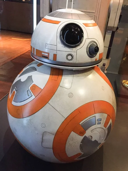 Bruxelles Belgien 2018 Star Wars Droid Bb8 Starwars Identitäten Ausstellung — Stockfoto