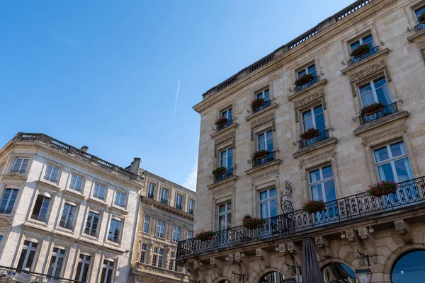 Edificio Arquitectura Burdeos Haussmann Centro Ciudad Francia — Foto de Stock