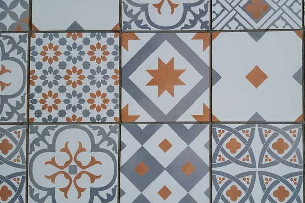 Patrón Sin Costuras Azulejos Portugueses Azulejo Estilo Mediterráneo — Foto de Stock