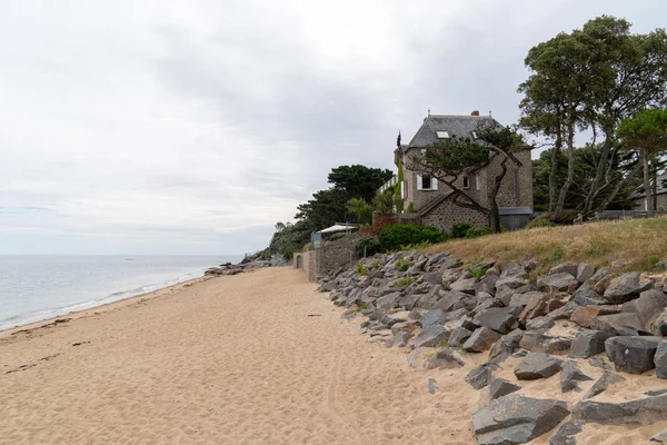 Casa Praia Ilha Noirmoutier Ile Pays Loire Oeste França — Fotografia de Stock