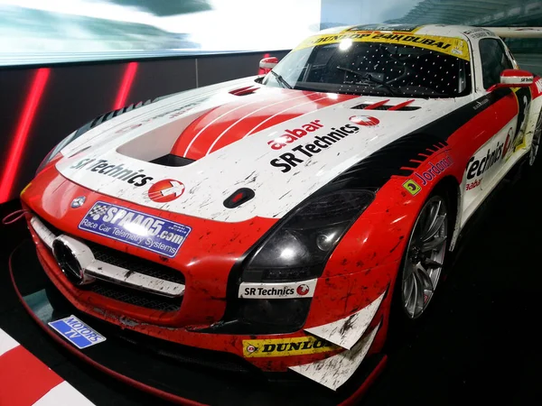 Dubai Emiratos Árabes Unidos 2015 Mercedes Sls Amg Gt3 Coche — Foto de Stock