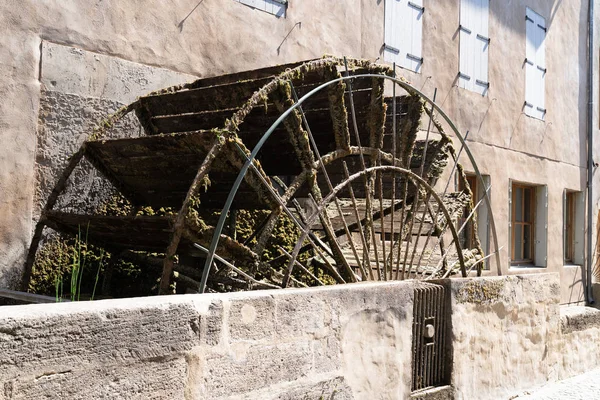 Isle Sur Sorgue Vodní Kolo Starověký Kanál Ostrov Sur Sorgue — Stock fotografie