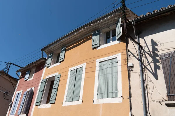 Ocher Street House Isle Sur Sorgue Francia Provenza — Foto de Stock