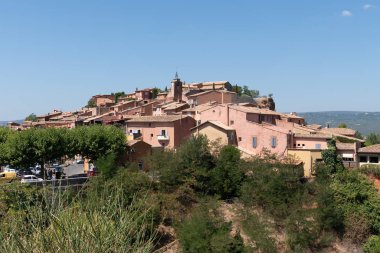 Provence Fransa 'nın Roussillon Tepesi Köyü