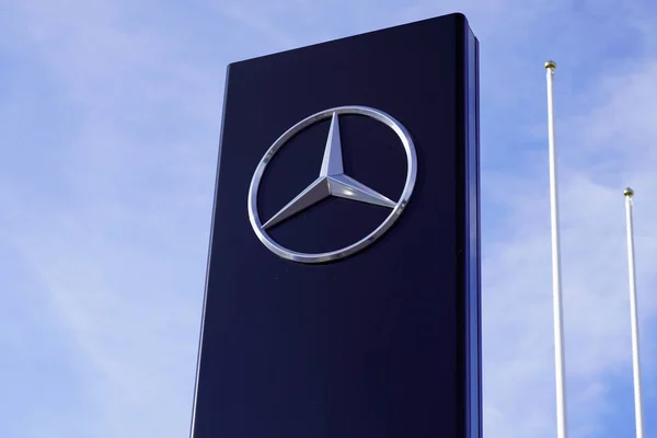 Burdeos Aquitania Francia 2019 Mercedes Benz Tienda Letreros Para Concesionarios — Foto de Stock