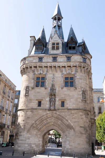 Bordeaux Aquitaine France 2019 Porte Cailhau Berühmtes Mittelalterliches Tor Zentrum — Stockfoto