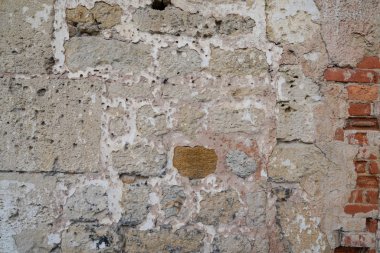 Eski tuğla gerçek duvar dokusu arkaplanı