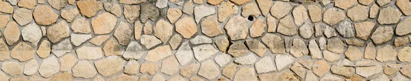 Vintage Pedras Longas Tijolo Parede Textura Panorâmica Fundo Antigo Papel — Fotografia de Stock