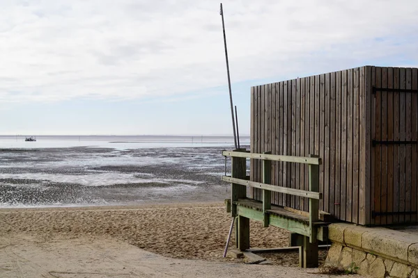 Praia Andernos Costa Marítima Betey Bacia Baía Arcachon — Fotografia de Stock