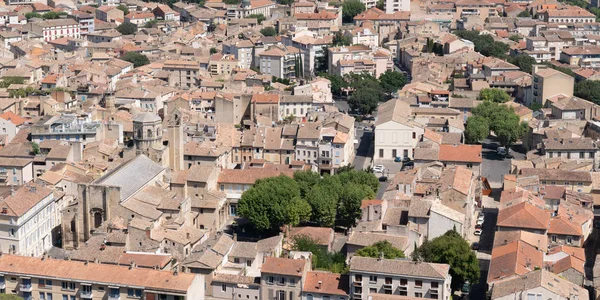 Εναέρια Άποψη Της Πόλης Cavaillon Πόλη Στη Νότια Γαλλία — Φωτογραφία Αρχείου