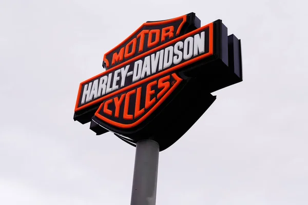 Bordeaux Aquitaine France 2020 Harley Davidson Logo Sign Motorcycles Retailer — 스톡 사진