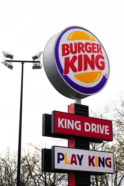 Bordeaux Aquitaine France 2020 Logo Burger King Restauračním Stánku — Stock fotografie