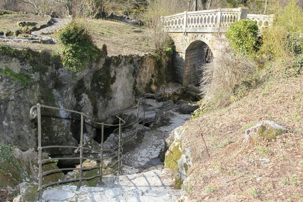 Stones Pathway Access Ruins Majolan Park Blanquefort Bordeaux France — ストック写真