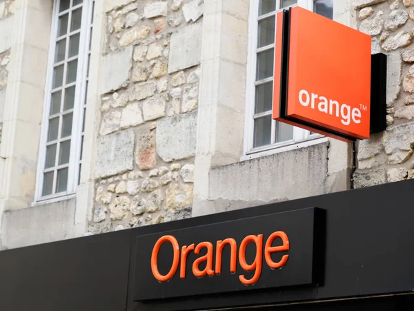 Burdeos Aquitania Francia 2020 Signo Del Logotipo Naranja Tienda Signo — Foto de Stock