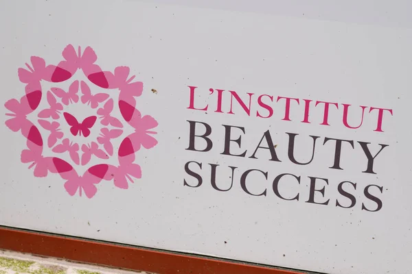 Bordeaux Akwitania Francja 2020 Institut Beauty Success Logo Shop French — Zdjęcie stockowe