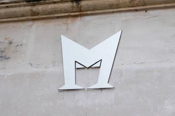 Burdeos Aquitania Francia 2020 Mephisto Logo Wall Sign Shop Shoes — Foto de Stock