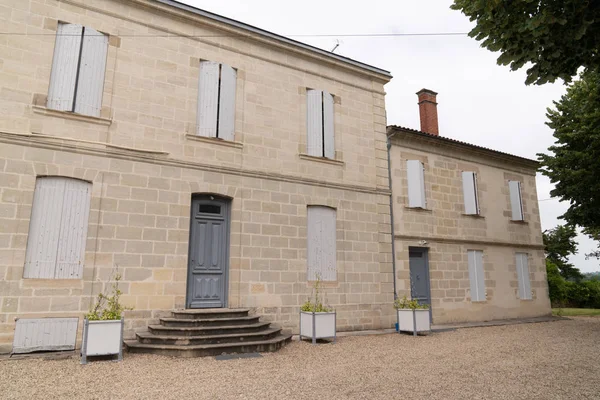 Medocan Style Old House Winery Street View Typical Medoc Region — Stock Photo, Image