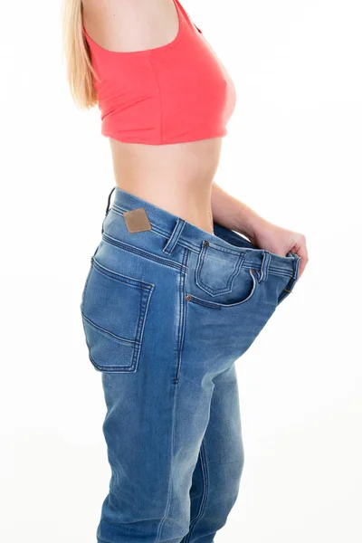 Nutrición Adecuada Perder Peso Estilo Vida Saludable Concepto Dieta Mujer —  Fotos de Stock