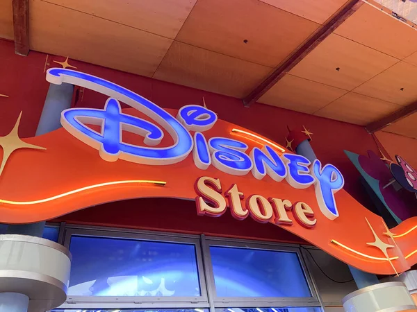 Bordeaux Aquitaine Frankrijk 2020 Disney Store Logo Bord Buiten Winkel — Stockfoto