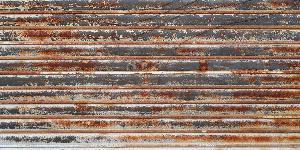Eski Demir Panel Paslanmış Metal Doku Paslanmış Metal Kaplama Paslanmış — Stok fotoğraf