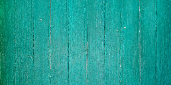 Wooden Plank Vintage Green Painted Old Wood Texture Background — Stock Photo, Image