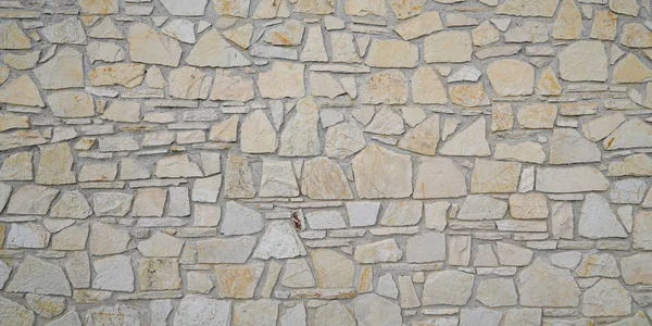 Stone Wall Background Texture Beige Sand Color — Stock Photo, Image