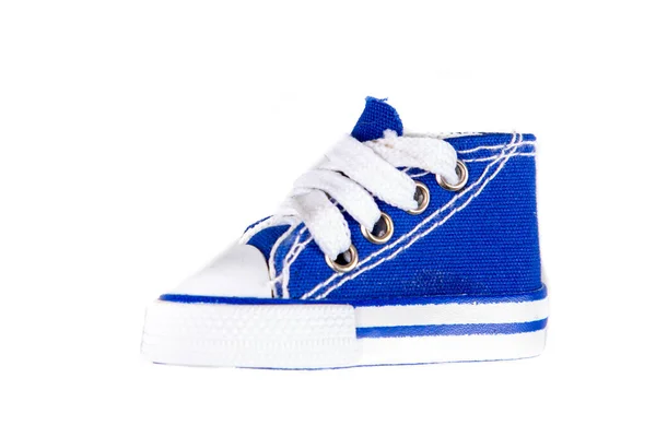Кросівки Міні Дитяче Блакитне Спортивне Взуття Боці — стокове фото