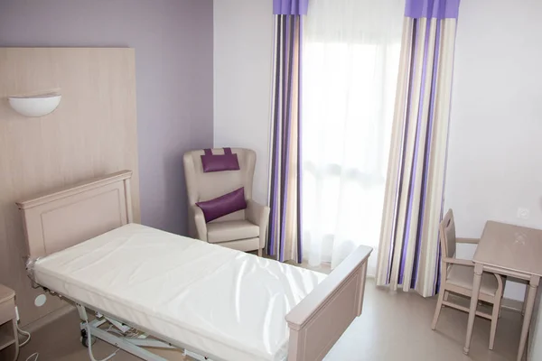 Bright white hospital room in the hospital empty house retreat