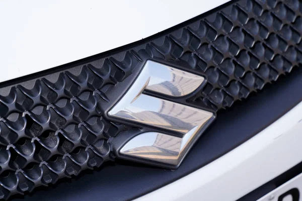 Bordéus Aquitânia França 2020 Suzuki Carro Sinal Frontal Detalhe Corporação — Fotografia de Stock