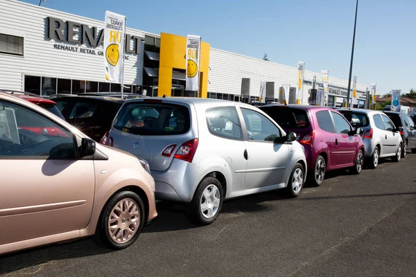 Bordeaux Aquitania Francia 2020 Cartello Del Negozio Autorimessa Renault Logo — Foto Stock