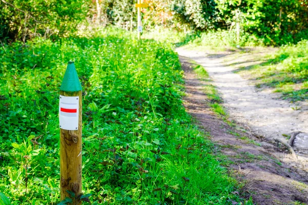 Marquage Itinéraire Touristique Balisage Sentier Randonnée Signe — Photo