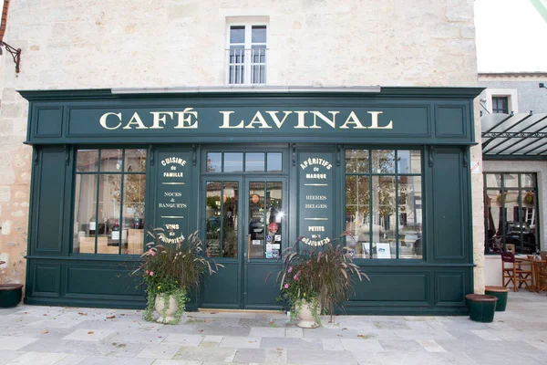 Bordeaux Aquitaine France 2020 Cafe Lavinal Facade Pauillac Bages Medoc — Stock Photo, Image