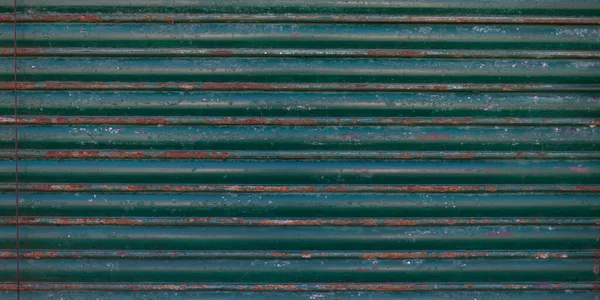 Zincato Acciaio Verde Vecchio Intemperie Arrugginito Porta Metallo Sfondo Texture — Foto Stock