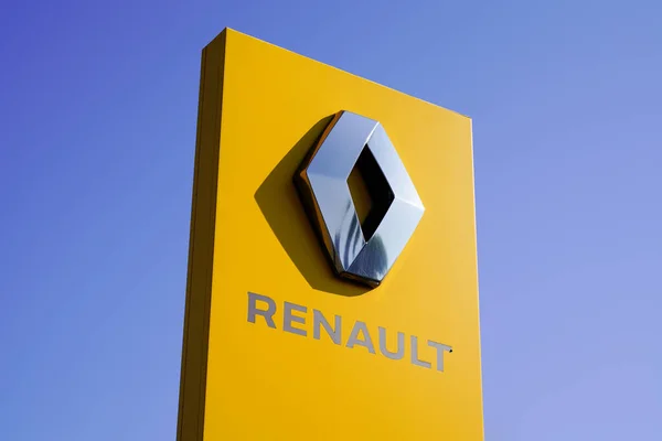 Bordeaux Aquitaine France 2020 Renault Автомобільний Магазин Логотипом Дилера Блакитному — стокове фото
