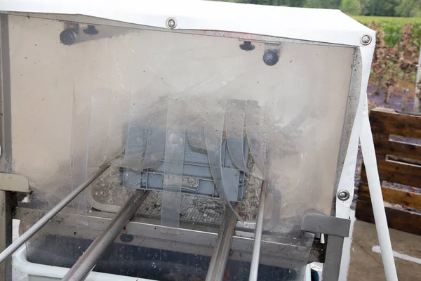 Túnel Desinfectante Para Desinfectar Caja Plástico Industrial Para Proteger Las — Foto de Stock
