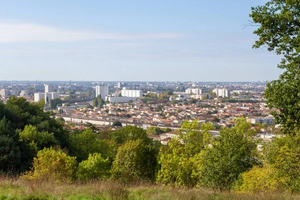 Fransk Stad Bordeaux Utsikt Från Cenon Stadspark — Stockfoto
